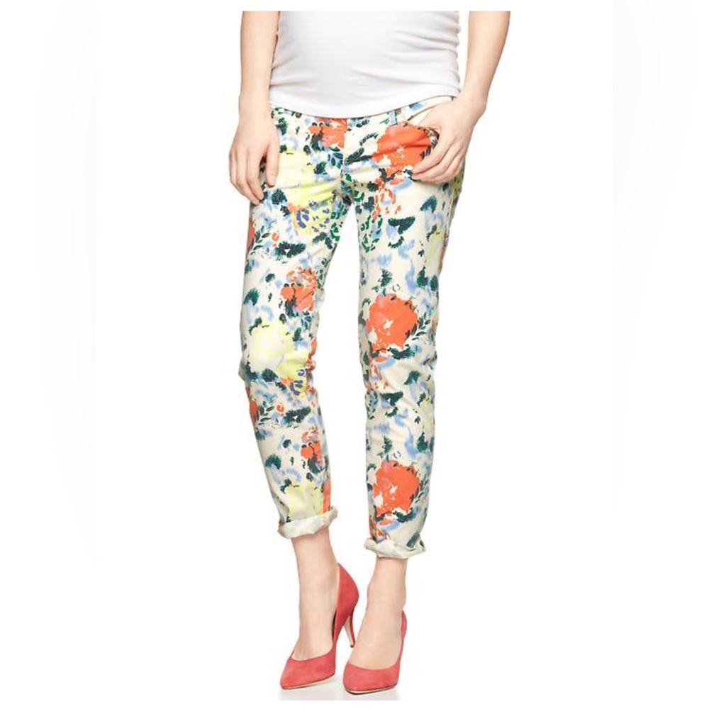 Gap Floral Print Women’s Ankle Pants. Size 27. NWT. Low-Rise Cottagecore